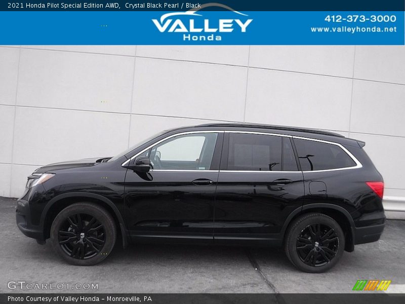 Crystal Black Pearl / Black 2021 Honda Pilot Special Edition AWD