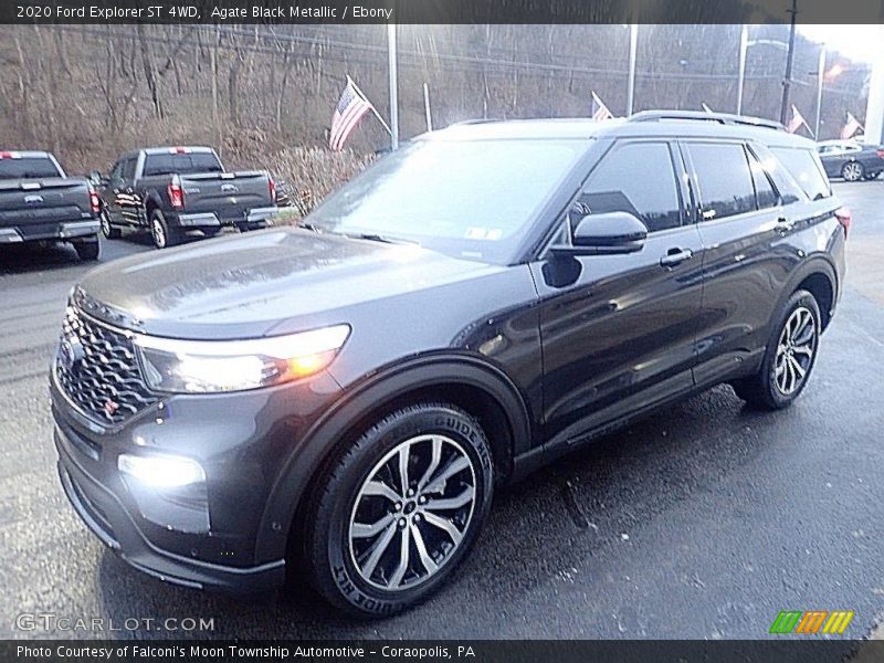 Agate Black Metallic / Ebony 2020 Ford Explorer ST 4WD