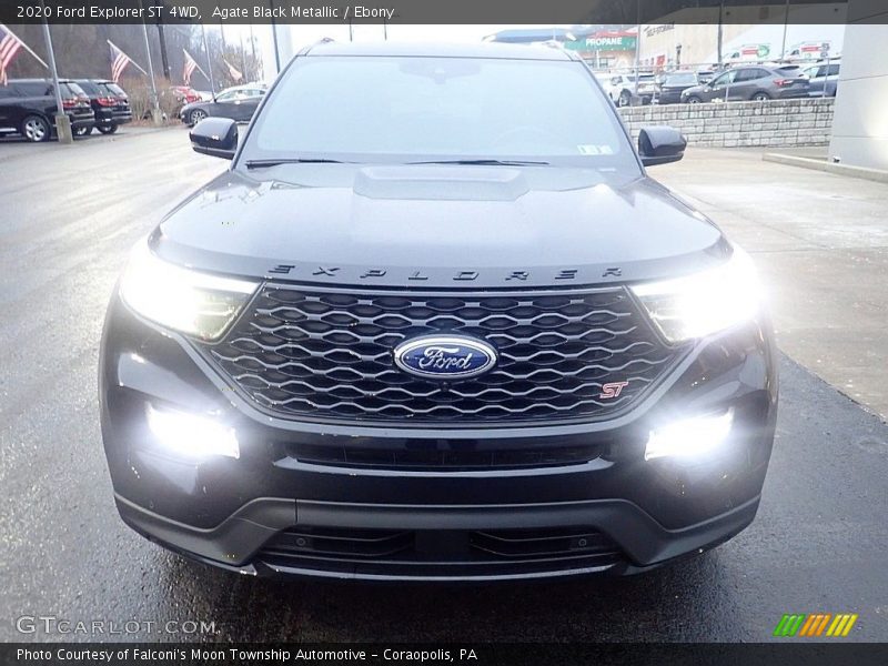 Agate Black Metallic / Ebony 2020 Ford Explorer ST 4WD