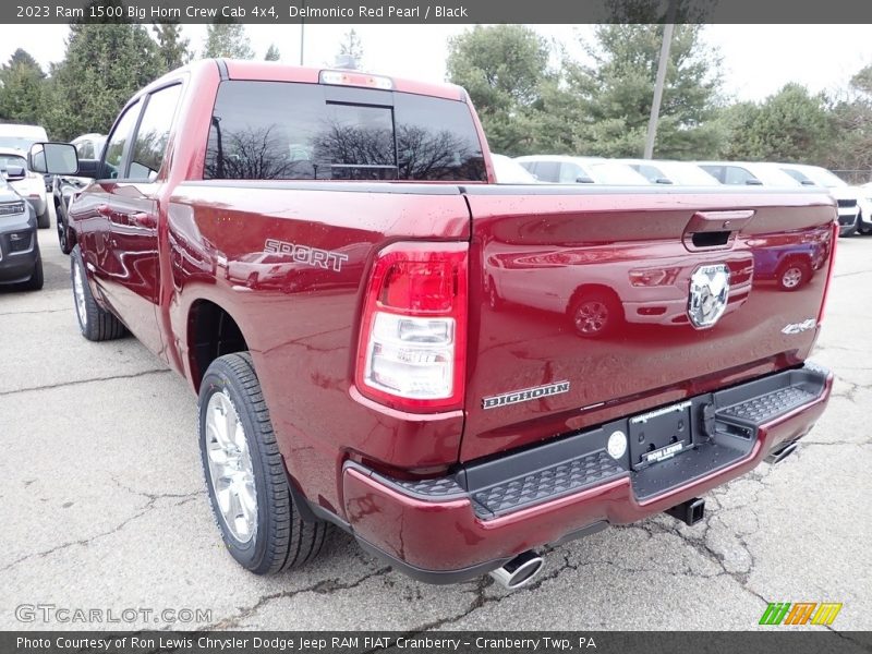 Delmonico Red Pearl / Black 2023 Ram 1500 Big Horn Crew Cab 4x4