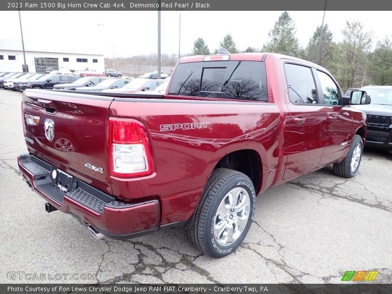 Delmonico Red Pearl / Black 2023 Ram 1500 Big Horn Crew Cab 4x4
