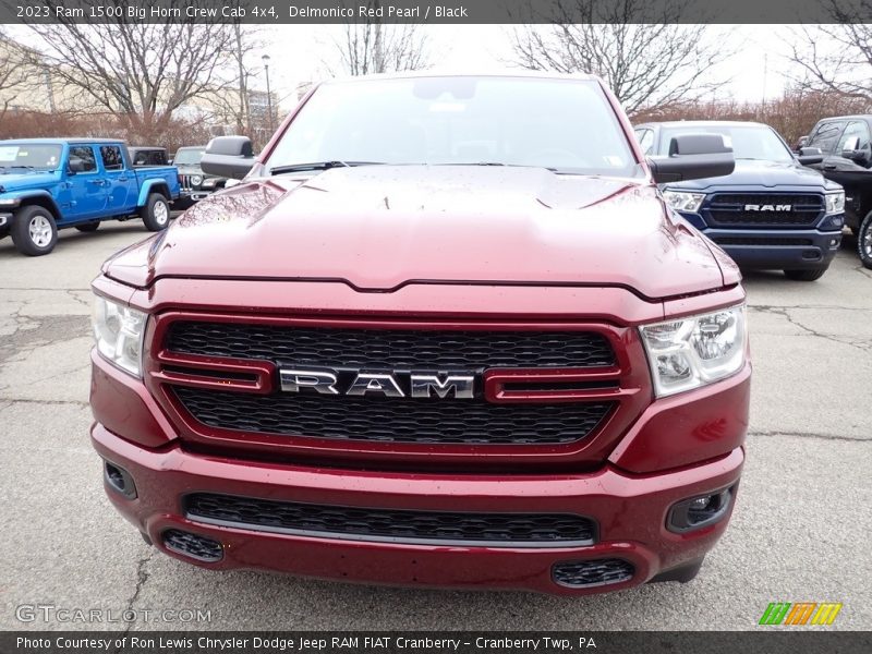 Delmonico Red Pearl / Black 2023 Ram 1500 Big Horn Crew Cab 4x4