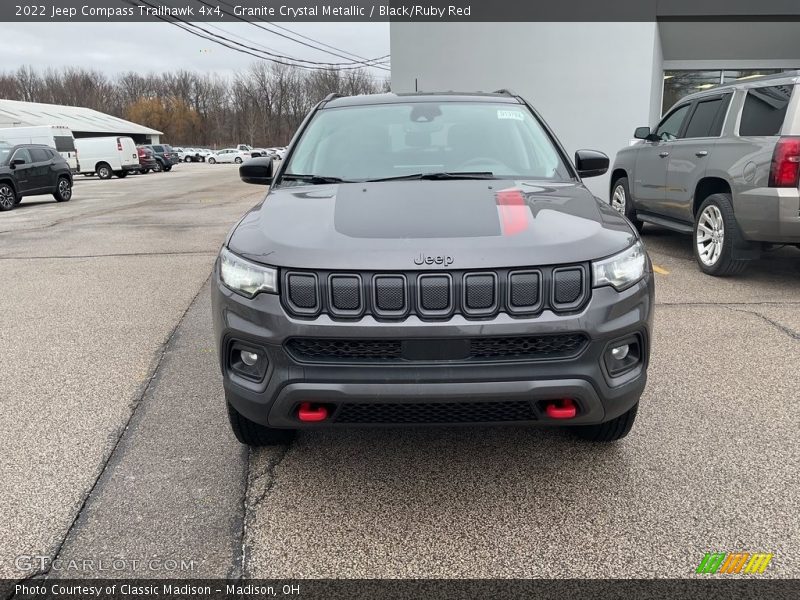 Granite Crystal Metallic / Black/Ruby Red 2022 Jeep Compass Trailhawk 4x4