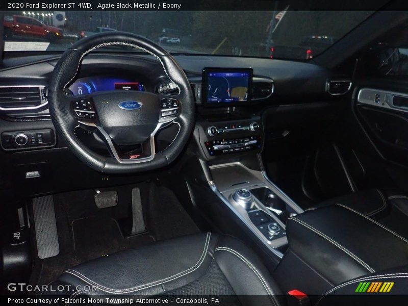 Agate Black Metallic / Ebony 2020 Ford Explorer ST 4WD