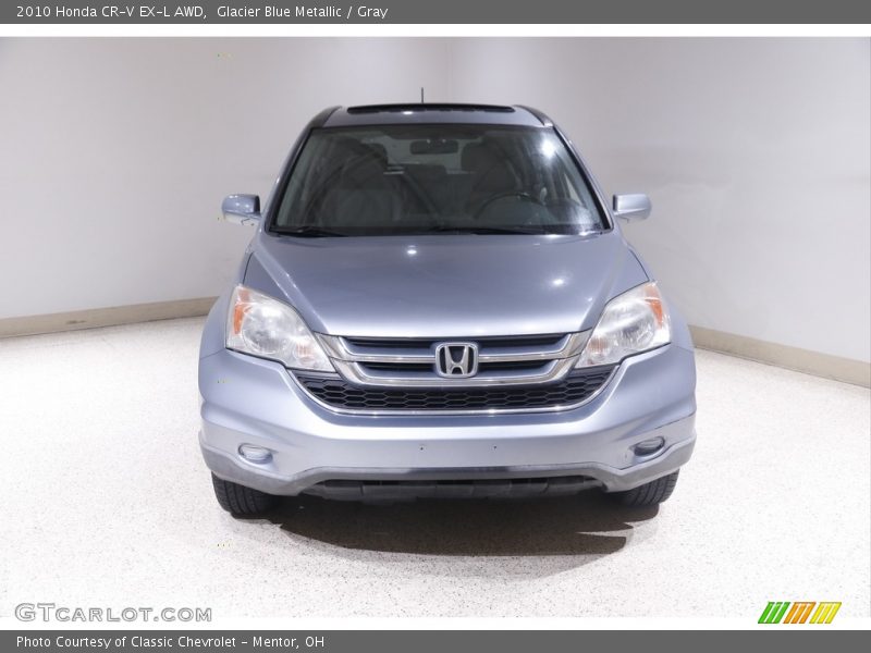 Glacier Blue Metallic / Gray 2010 Honda CR-V EX-L AWD