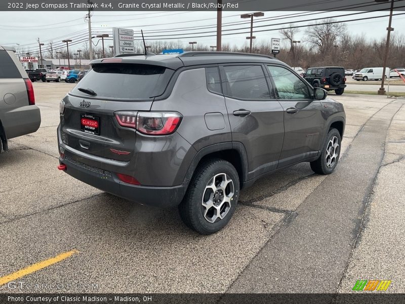 Granite Crystal Metallic / Black/Ruby Red 2022 Jeep Compass Trailhawk 4x4