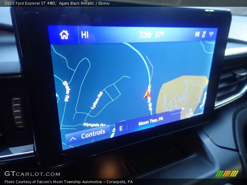 Agate Black Metallic / Ebony 2020 Ford Explorer ST 4WD