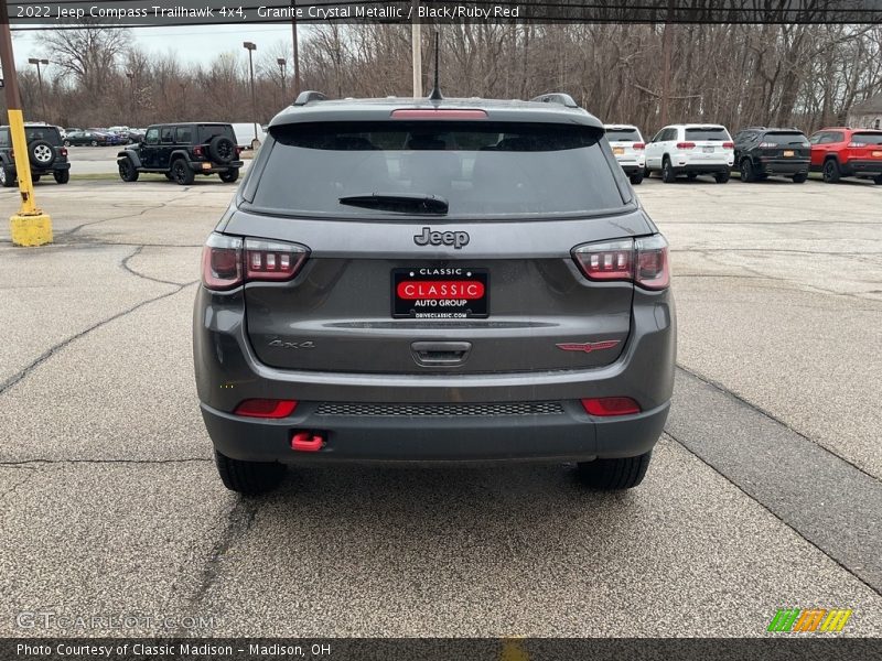 Granite Crystal Metallic / Black/Ruby Red 2022 Jeep Compass Trailhawk 4x4