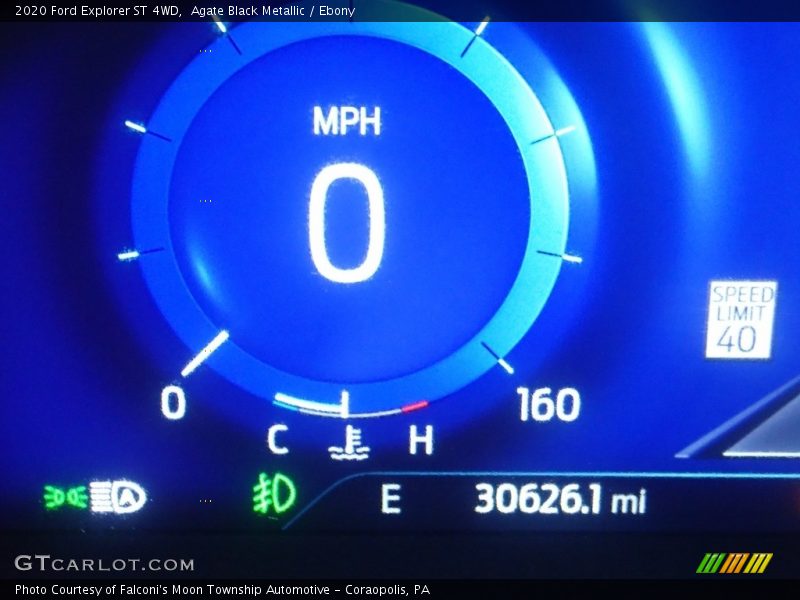 Agate Black Metallic / Ebony 2020 Ford Explorer ST 4WD