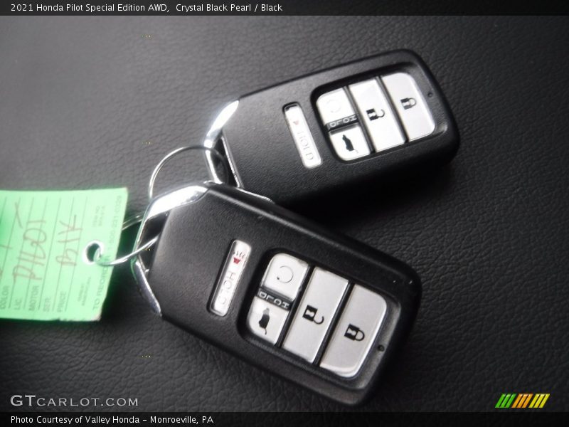 Crystal Black Pearl / Black 2021 Honda Pilot Special Edition AWD