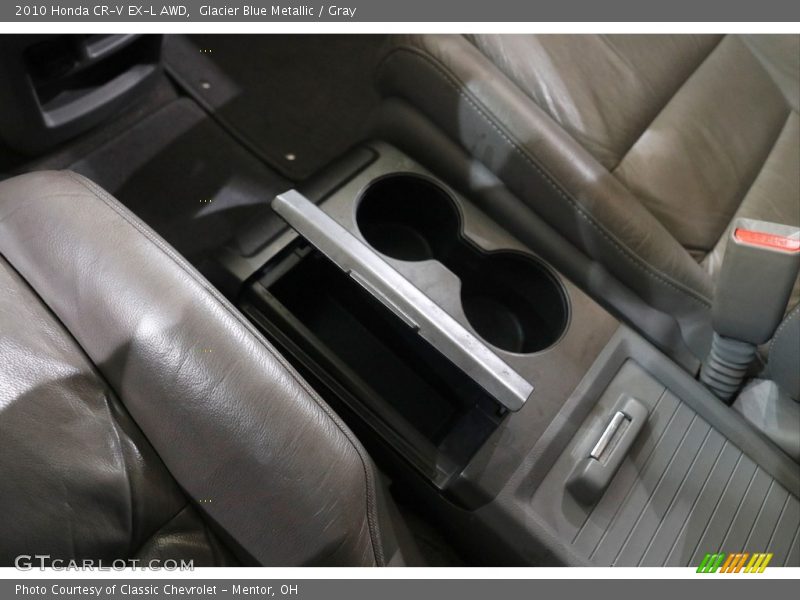 Glacier Blue Metallic / Gray 2010 Honda CR-V EX-L AWD