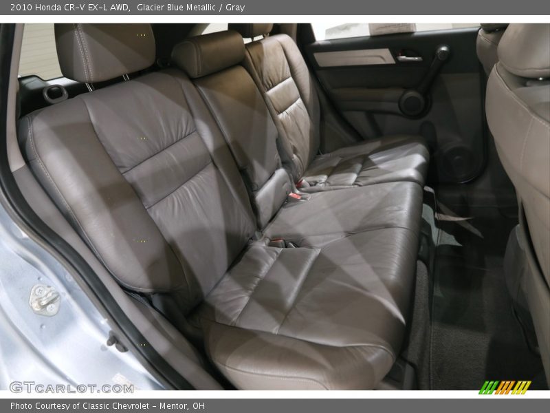 Glacier Blue Metallic / Gray 2010 Honda CR-V EX-L AWD