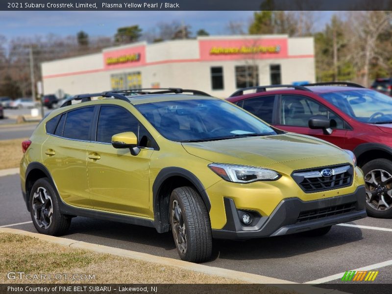 Plasma Yellow Pearl / Black 2021 Subaru Crosstrek Limited