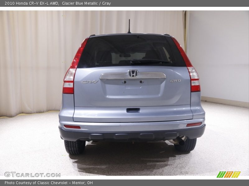 Glacier Blue Metallic / Gray 2010 Honda CR-V EX-L AWD