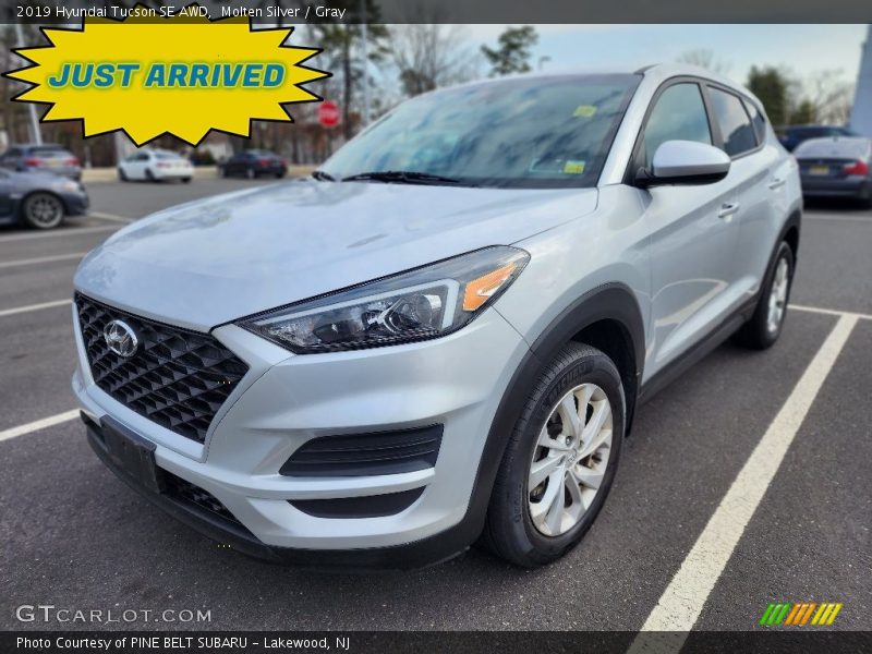 Molten Silver / Gray 2019 Hyundai Tucson SE AWD