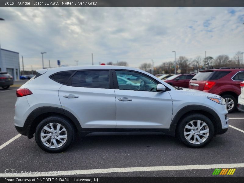 Molten Silver / Gray 2019 Hyundai Tucson SE AWD