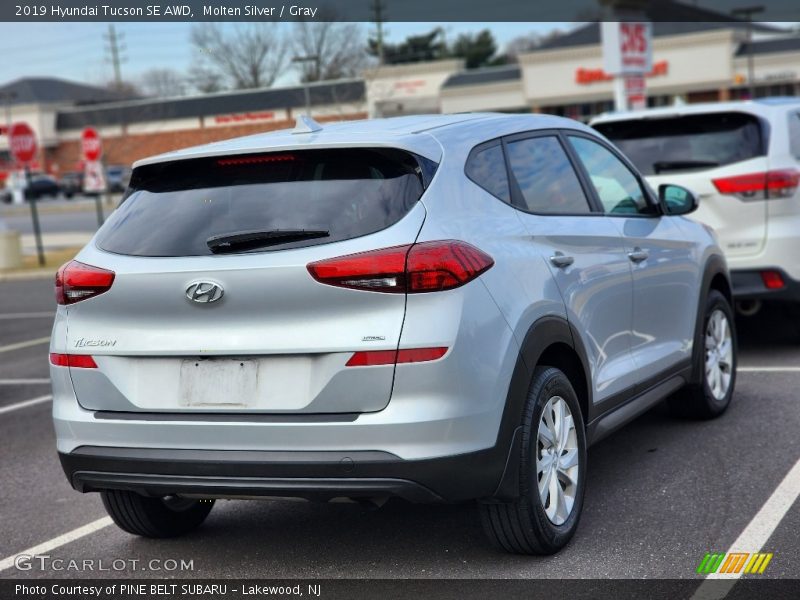 Molten Silver / Gray 2019 Hyundai Tucson SE AWD