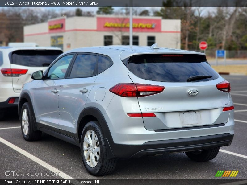 Molten Silver / Gray 2019 Hyundai Tucson SE AWD