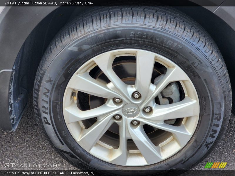 Molten Silver / Gray 2019 Hyundai Tucson SE AWD