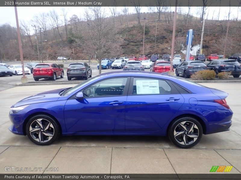 Intense Blue / Medium Gray 2023 Hyundai Elantra SEL
