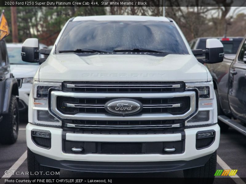 Star White Metallic / Black 2020 Ford F250 Super Duty Platinum Crew Cab 4x4