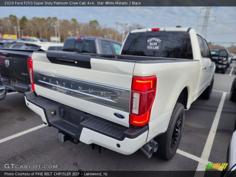 Star White Metallic / Black 2020 Ford F250 Super Duty Platinum Crew Cab 4x4