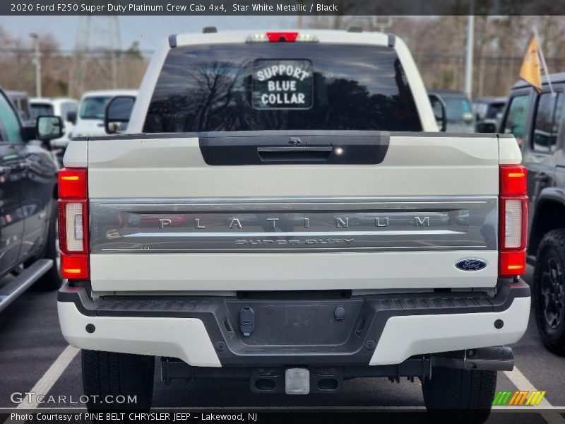 Star White Metallic / Black 2020 Ford F250 Super Duty Platinum Crew Cab 4x4