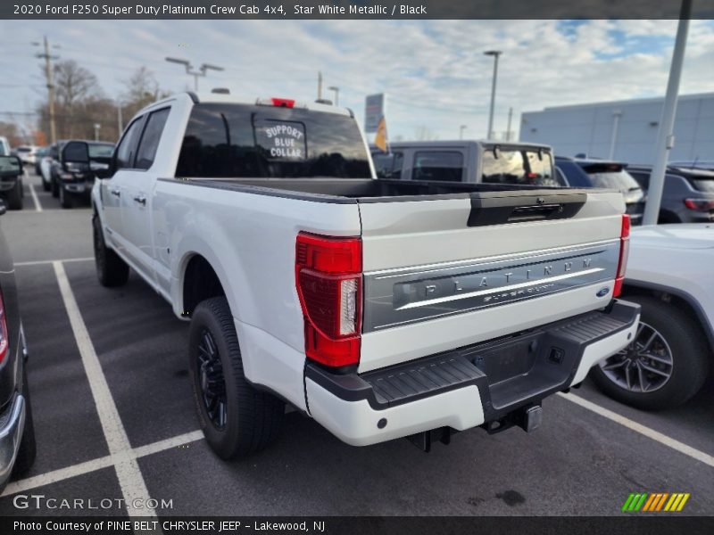 Star White Metallic / Black 2020 Ford F250 Super Duty Platinum Crew Cab 4x4