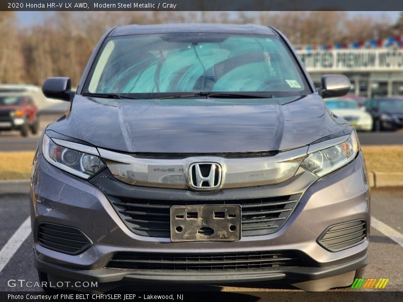 Modern Steel Metallic / Gray 2020 Honda HR-V LX AWD