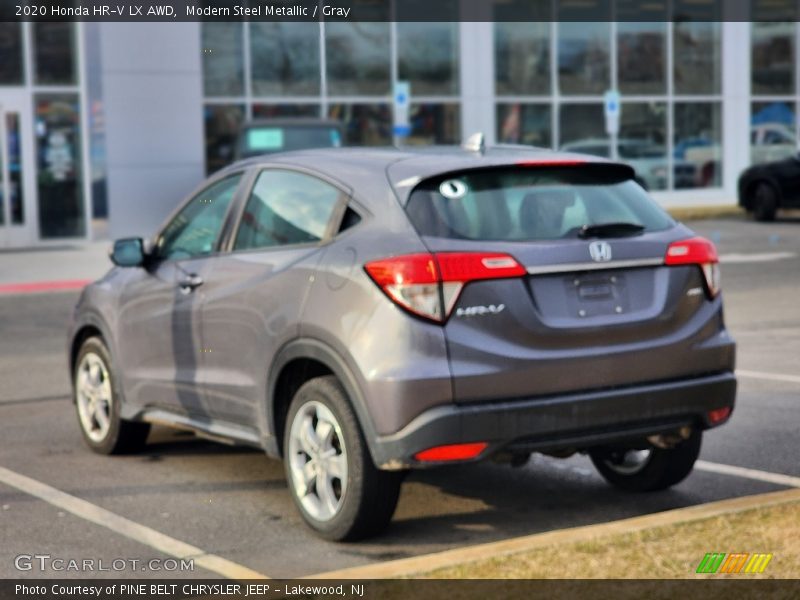 Modern Steel Metallic / Gray 2020 Honda HR-V LX AWD