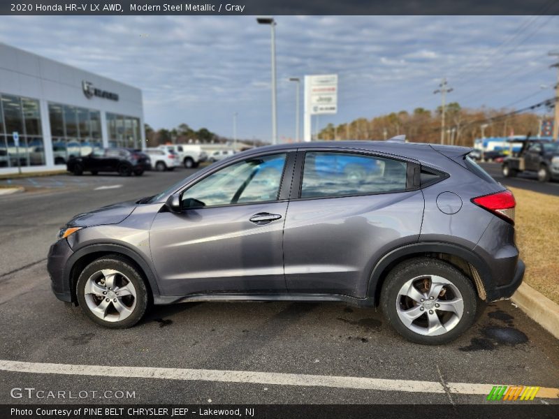 Modern Steel Metallic / Gray 2020 Honda HR-V LX AWD