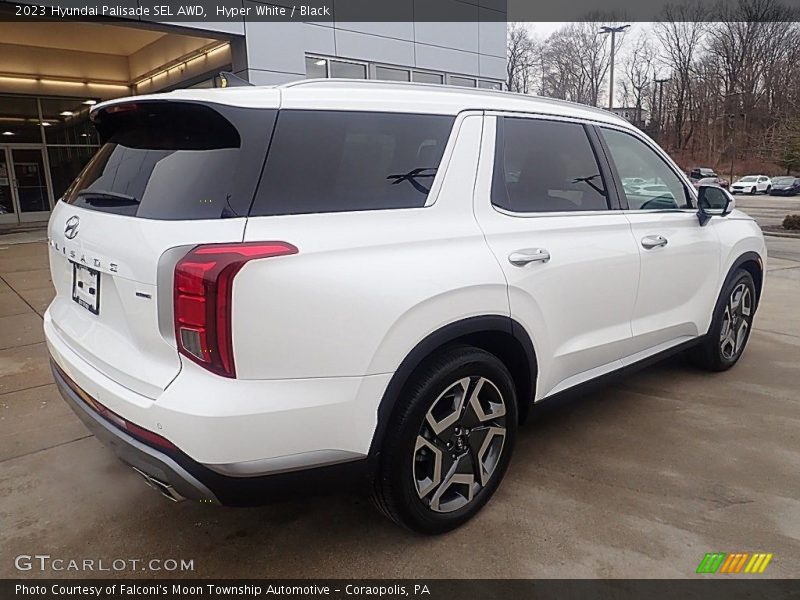 Hyper White / Black 2023 Hyundai Palisade SEL AWD
