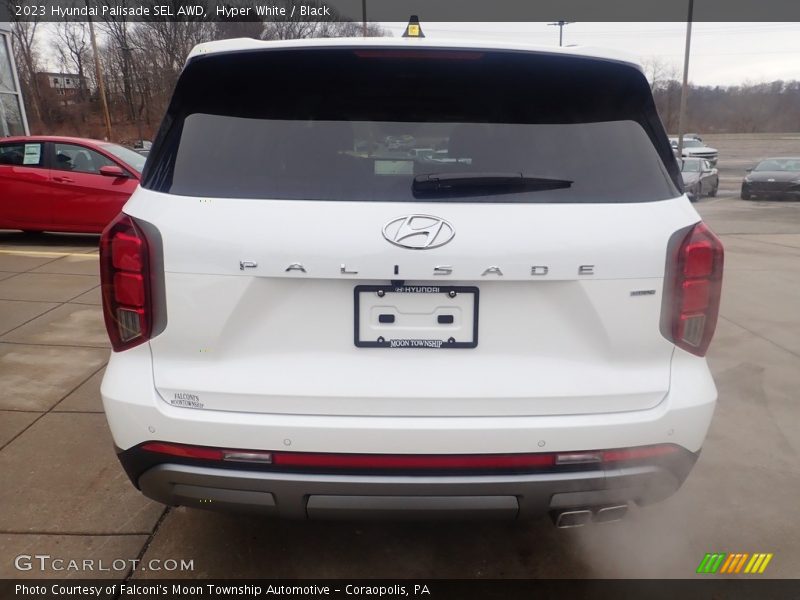 Hyper White / Black 2023 Hyundai Palisade SEL AWD