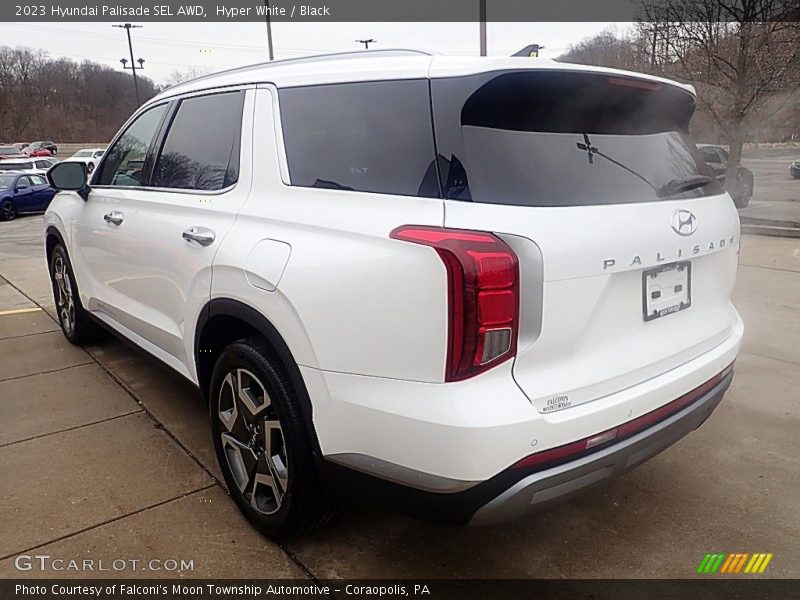 Hyper White / Black 2023 Hyundai Palisade SEL AWD