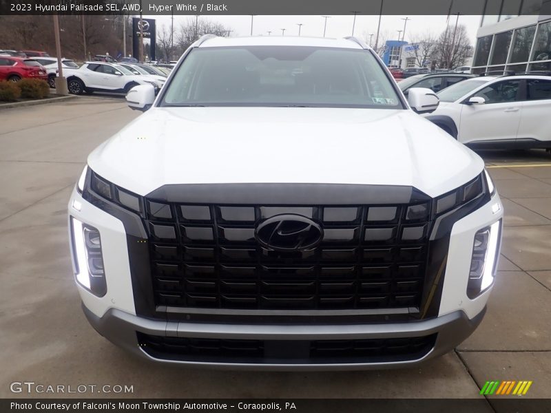 Hyper White / Black 2023 Hyundai Palisade SEL AWD