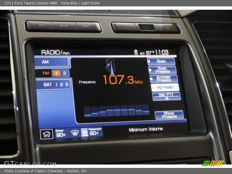 Controls of 2011 Taurus Limited AWD