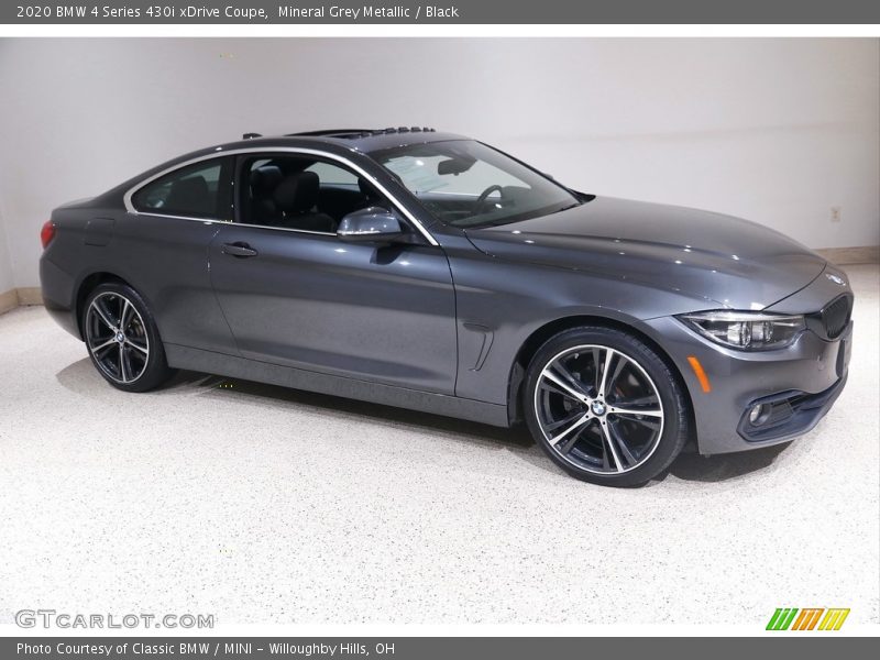 Mineral Grey Metallic / Black 2020 BMW 4 Series 430i xDrive Coupe