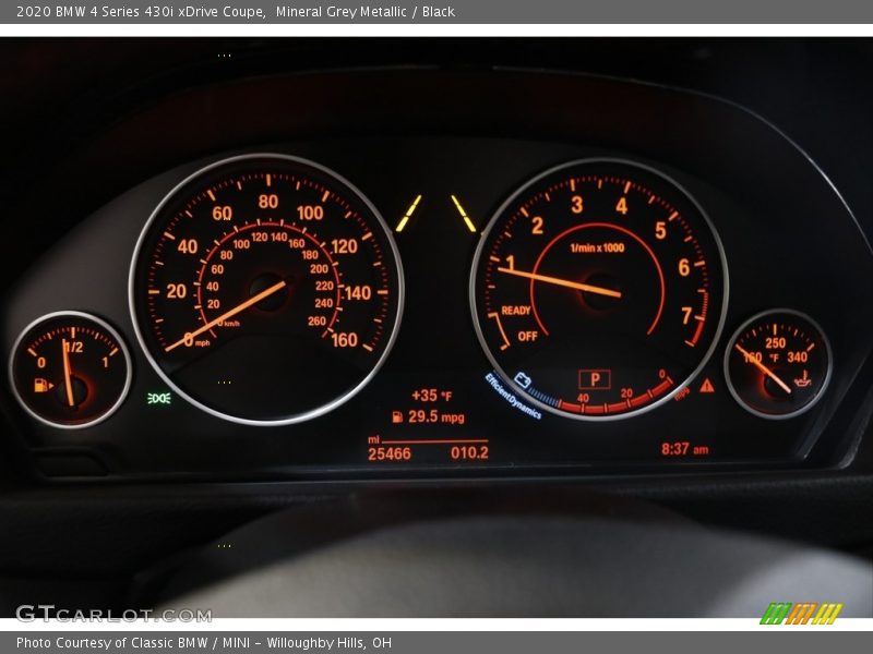 Mineral Grey Metallic / Black 2020 BMW 4 Series 430i xDrive Coupe