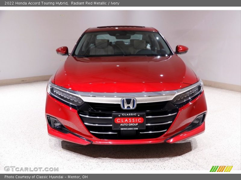 Radiant Red Metallic / Ivory 2022 Honda Accord Touring Hybrid
