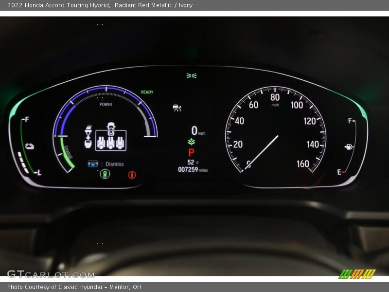  2022 Accord Touring Hybrid Touring Hybrid Gauges