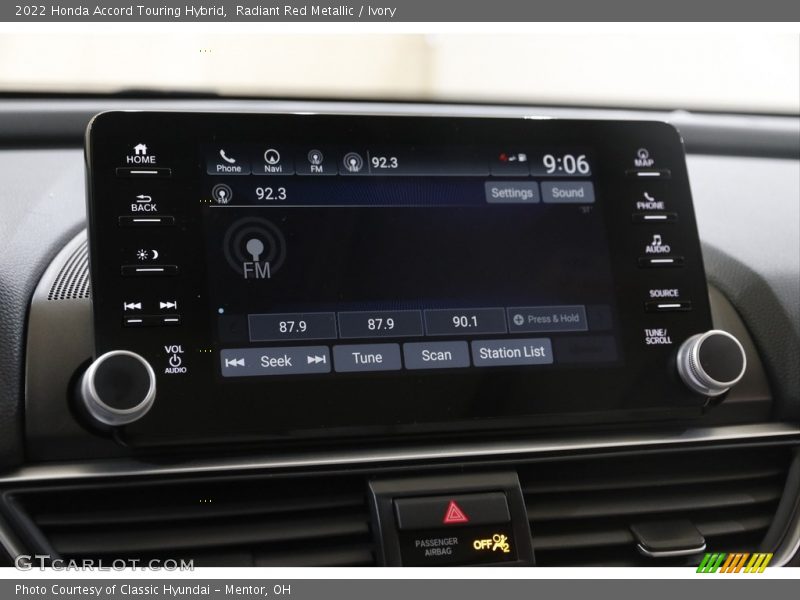 Controls of 2022 Accord Touring Hybrid