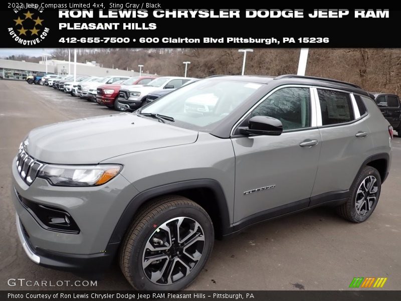 Sting Gray / Black 2022 Jeep Compass Limited 4x4