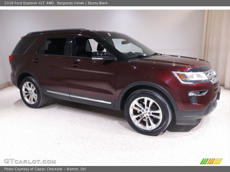 Burgundy Velvet / Ebony Black 2018 Ford Explorer XLT 4WD