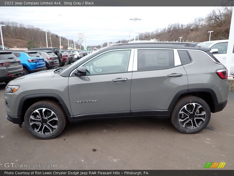 Sting Gray / Black 2022 Jeep Compass Limited 4x4