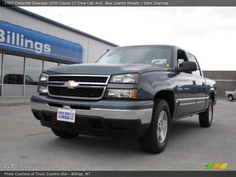Blue Granite Metallic / Dark Charcoal 2007 Chevrolet Silverado 1500 Classic LT Crew Cab 4x4