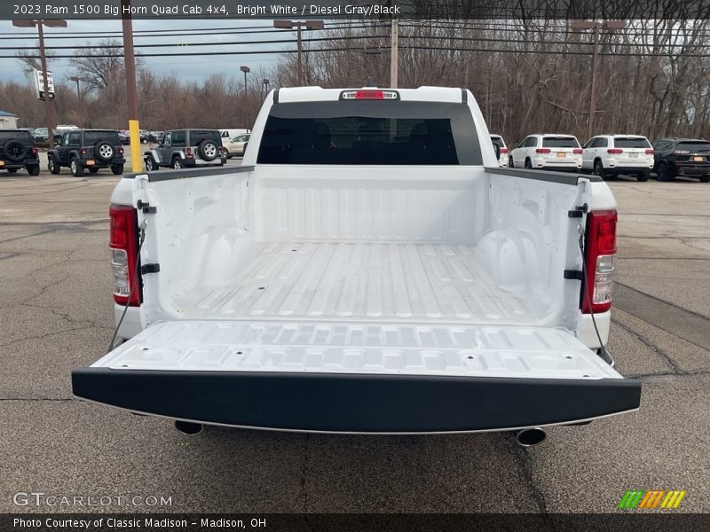 Bright White / Diesel Gray/Black 2023 Ram 1500 Big Horn Quad Cab 4x4