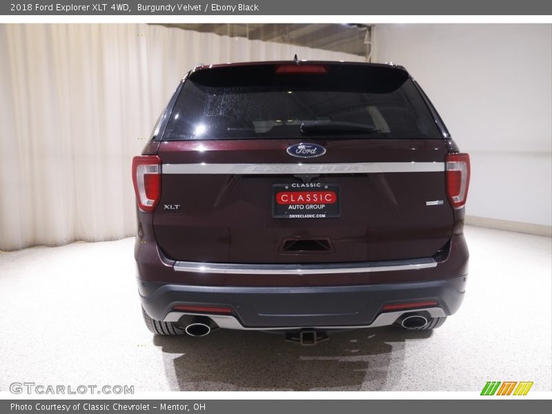 Burgundy Velvet / Ebony Black 2018 Ford Explorer XLT 4WD