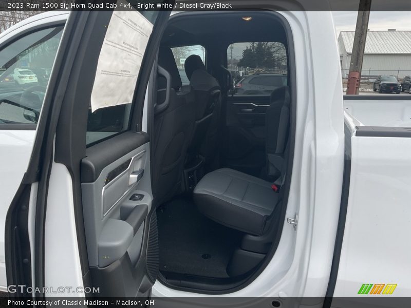 Bright White / Diesel Gray/Black 2023 Ram 1500 Big Horn Quad Cab 4x4