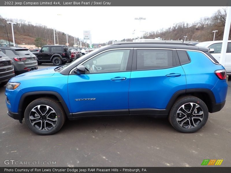 Laser Blue Pearl / Steel Gray 2022 Jeep Compass Limited 4x4