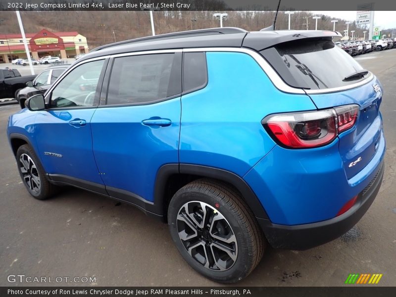 Laser Blue Pearl / Steel Gray 2022 Jeep Compass Limited 4x4